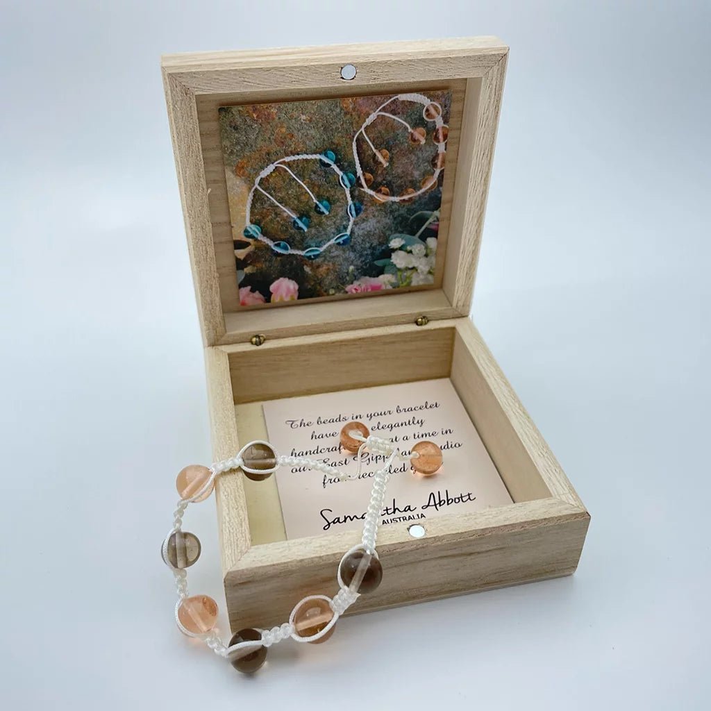 Upcycled Vintage Glass Beaded Bracelet - Regarde Jewellers