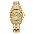 Citizen EO1222-50P gold tone Eco-Drive ladies watch front view