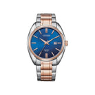 Citizen BI5104-57L two tone blue dial quartz mens watch front view