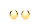 9K Yellow Gold 5mm Ball Stud Earrings