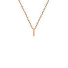 9ct Rose Gold 'I' Initial Adjustable Letter Necklace 38/43cm - Regarde Jewellers