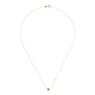 9K Yellow Gold Single Ball Necklace 45cm