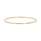 9K Yellow Gold Textured Bangle 19cm