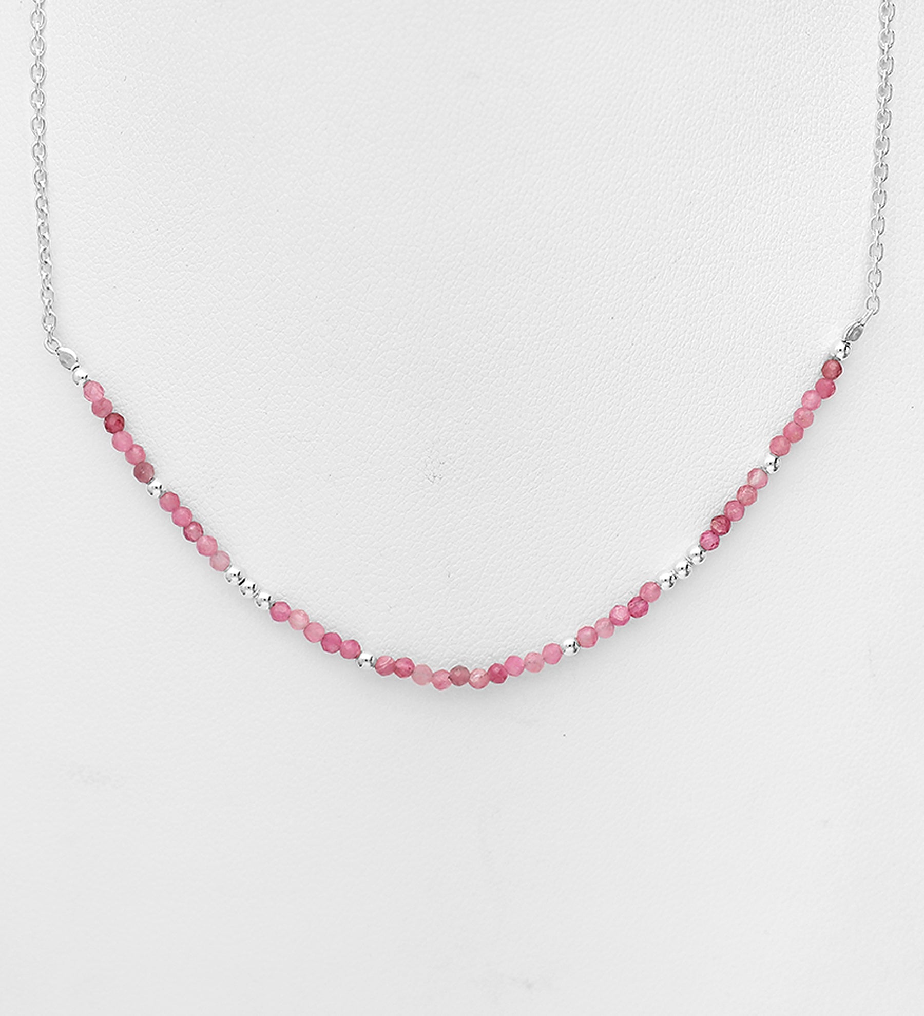 Beaded Pink Tourmaline Necklace - Regarde Jewellers
