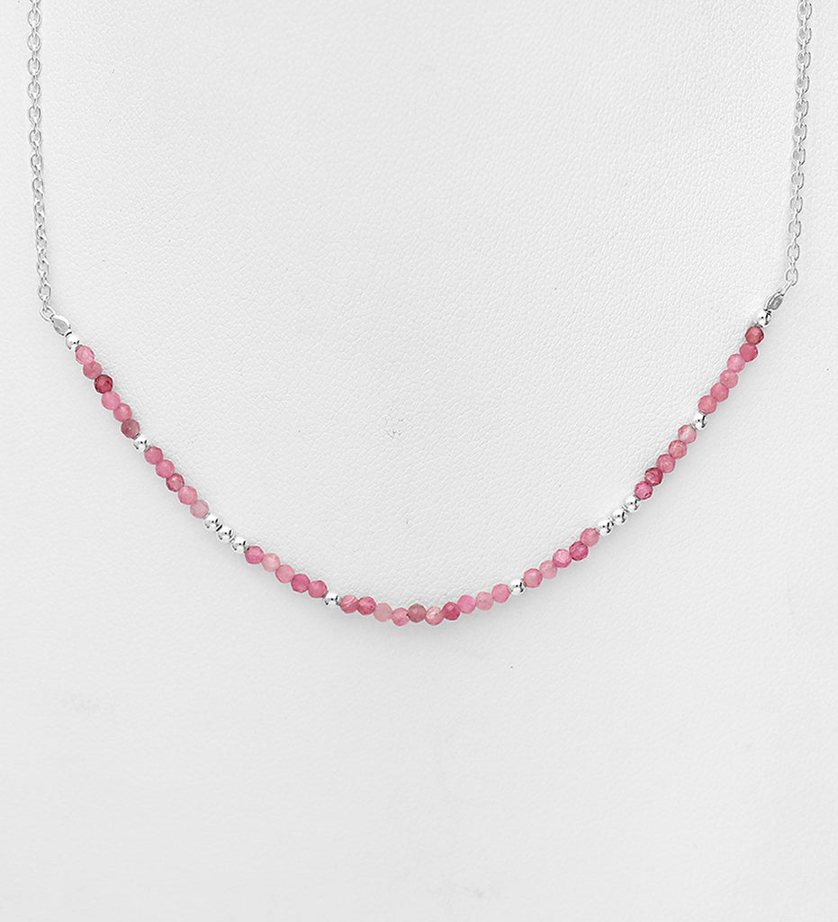 Beaded Pink Tourmaline Necklace - Regarde Jewellers