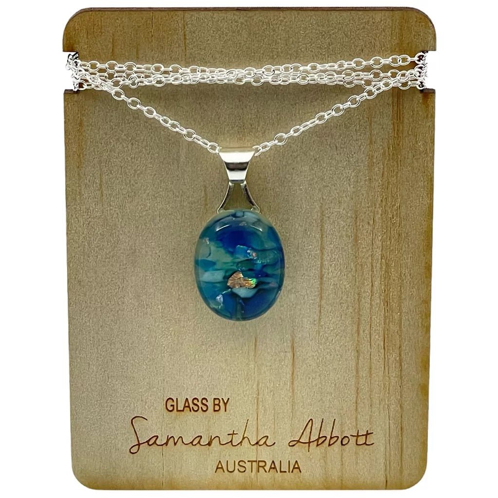 Denim Blue Drop Necklace - Regarde Jewellers