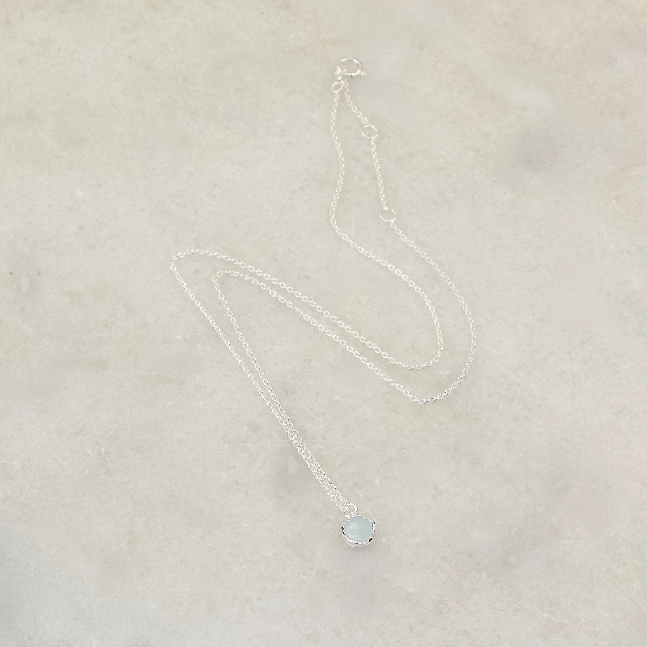 Fine Treasures Aqua Chalcedony Necklace - Regarde Jewellers