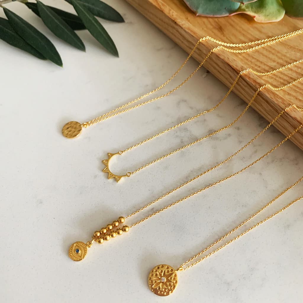 Iris Necklace Gold - Regarde Jewellers