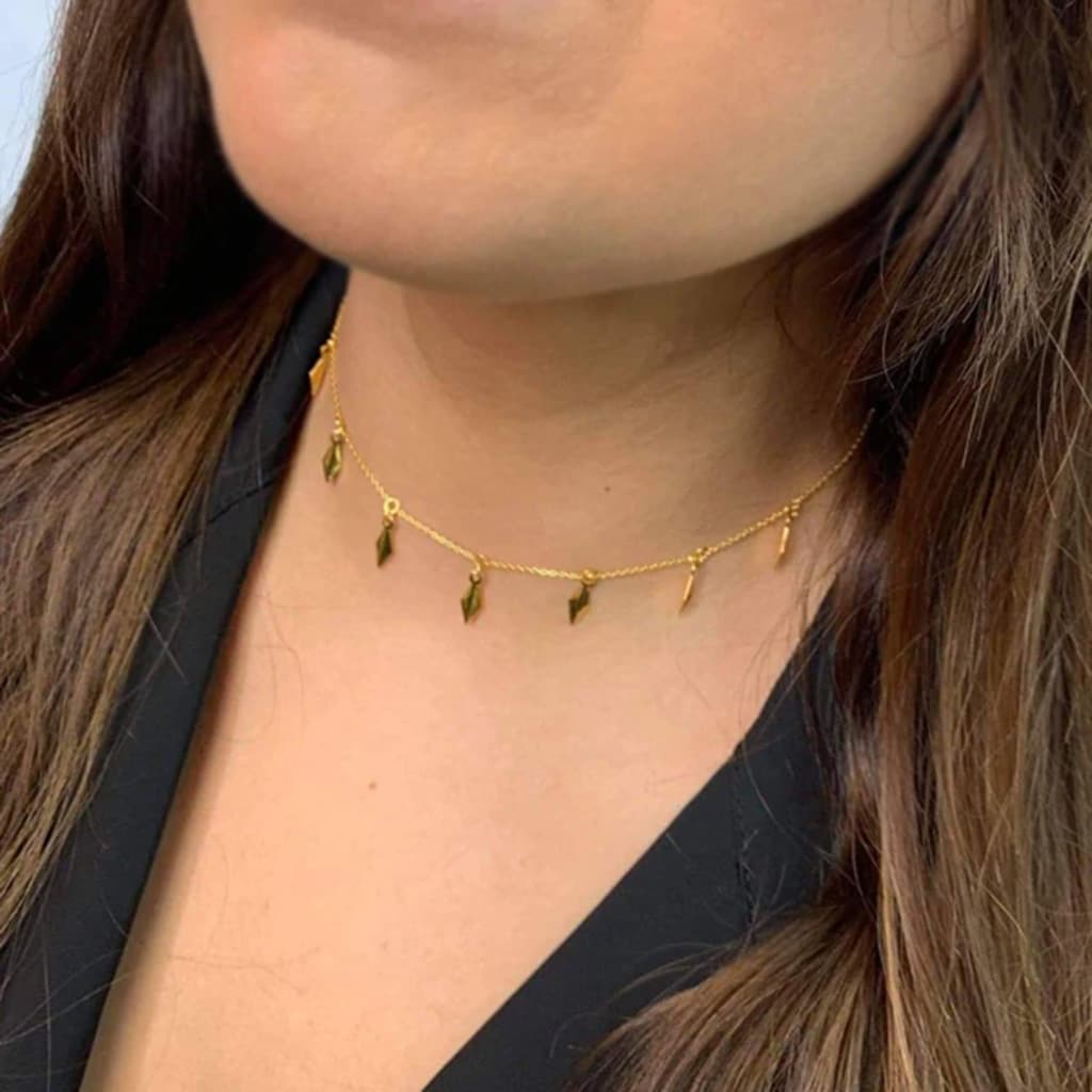 Mille Choker Necklace Gold - Regarde Jewellers
