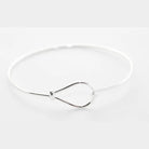 Modern Silver Knot Bangle - Regarde Jewellers