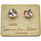 Pink Floral Stud Earrings - Regarde Jewellers