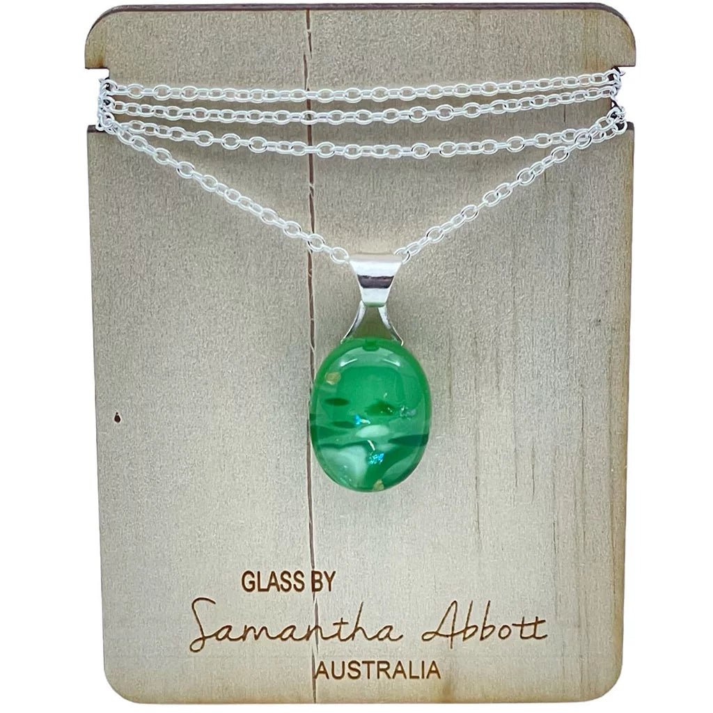 Sea Green Drop Necklace - Regarde Jewellers
