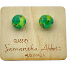 Sea Green Stud Earrings - Regarde Jewellers