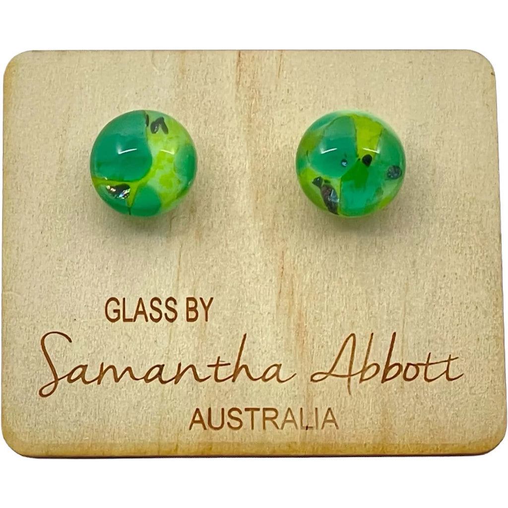 Sea Green Stud Earrings - Regarde Jewellers