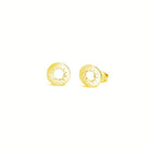 Sun Stud Earrings - Gold - Regarde Jewellers